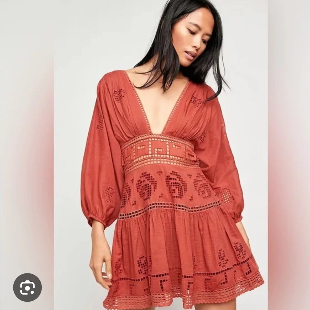 Elegant Rust Dress Free People